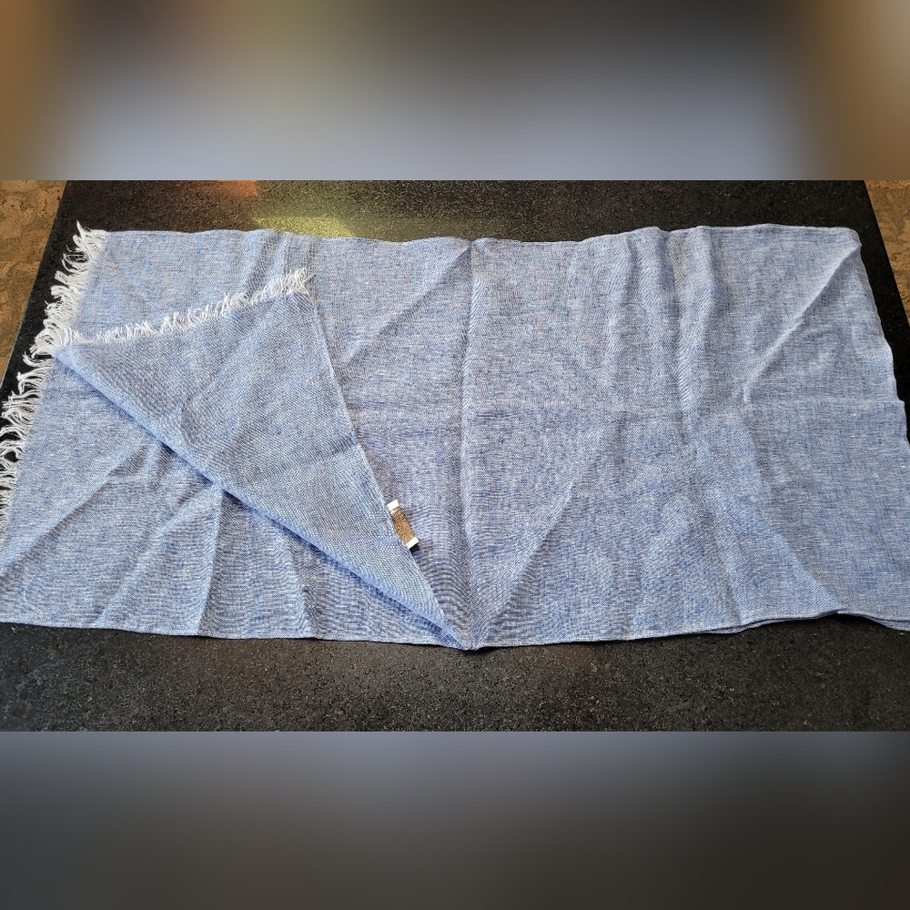 Piu 1951 Blue Silk Scarf - prodotto italiano unico